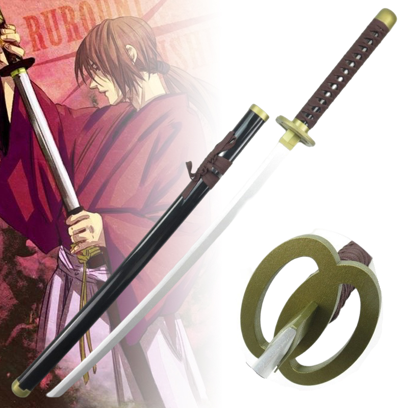 Anime Cosplay Katana - 40inch Himura Kenshin Katana Wood Sword