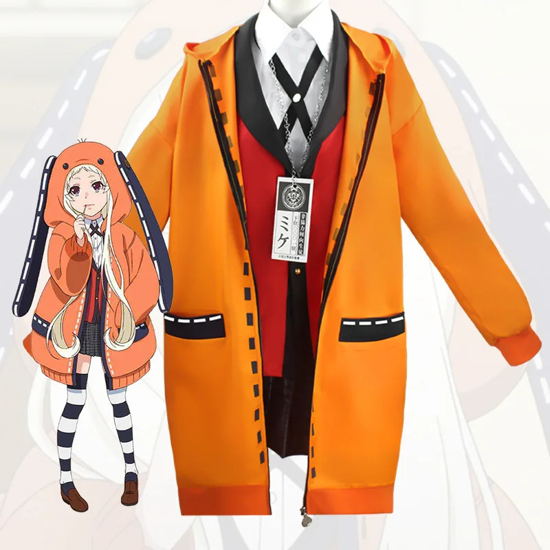 Anime Cosplay Kakegurui - Japanese anime Kakegurui forces gambler Rune