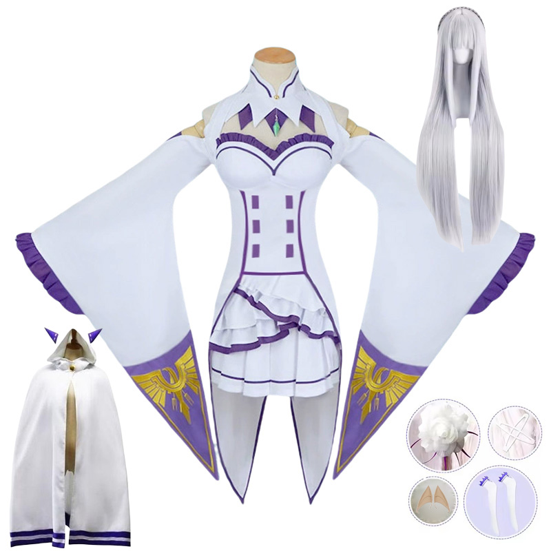 Anime Cosplay Re Zero - Emilia Cosplay Re Life in a