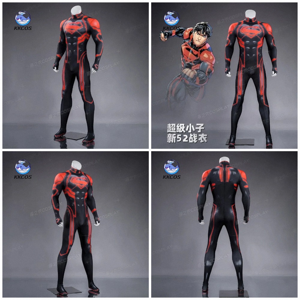 Anime Cosplay Outfits Male - KKCos New 52 Superboy ‌Kon-El‌ Conner