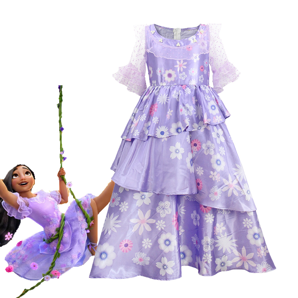 Anime Cosplay Kid - Anime Movie Isabela Madrigal Cosplay Costume