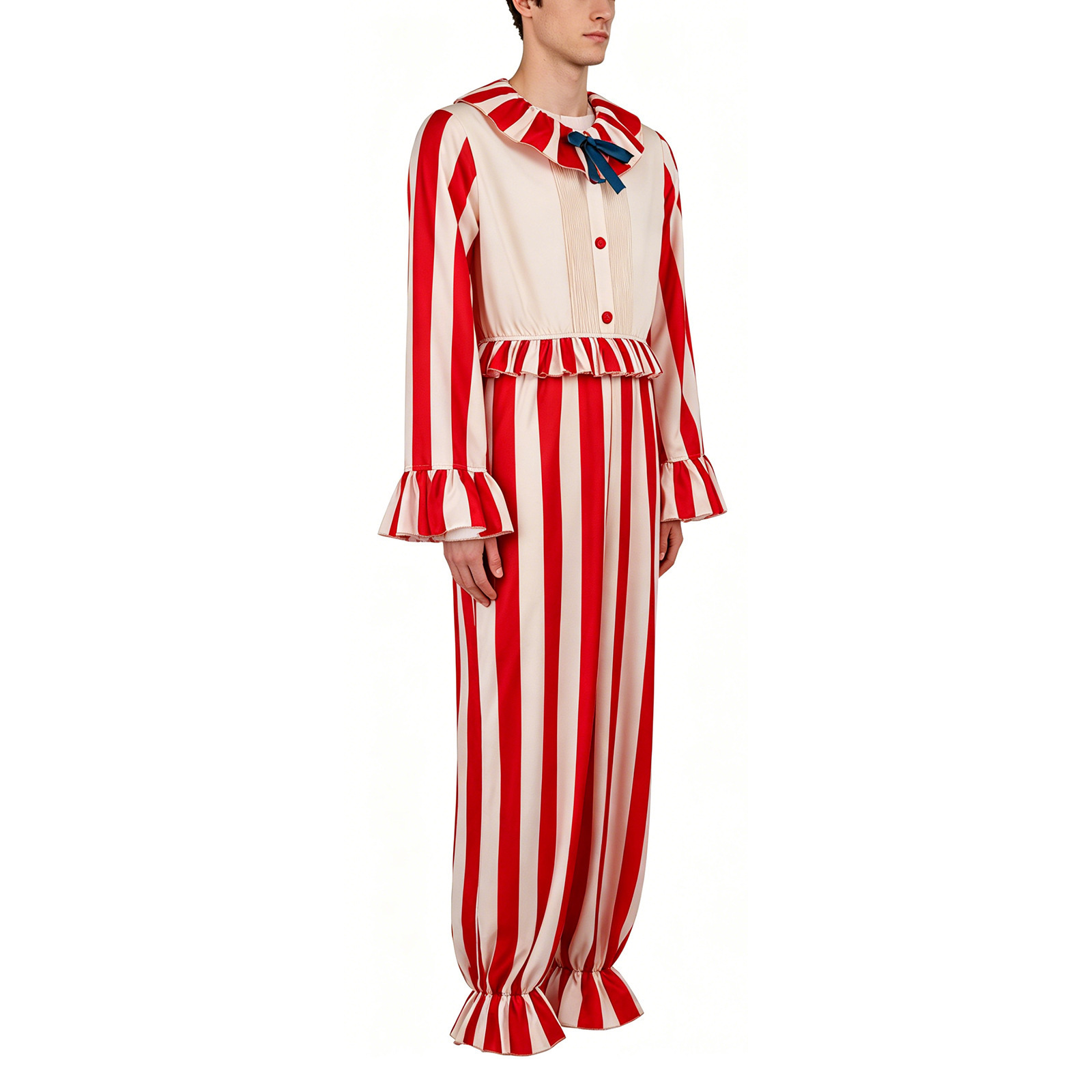 Halloween Scary Corn Clown Cos - Anime Cosplay Bodysuit recension och pris