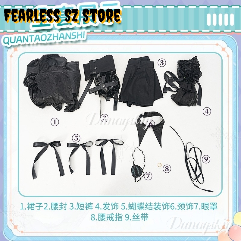 Girl Gothic Dress Halloween Ca - Anime Cosplay Black Girl recension och pris