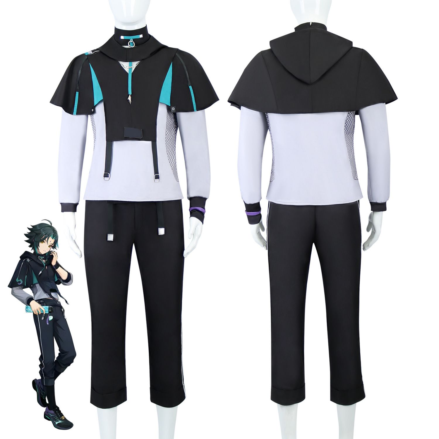 Halloween XIAO Costumes Game G - Anime Cosplay Outfits Male recension och pris