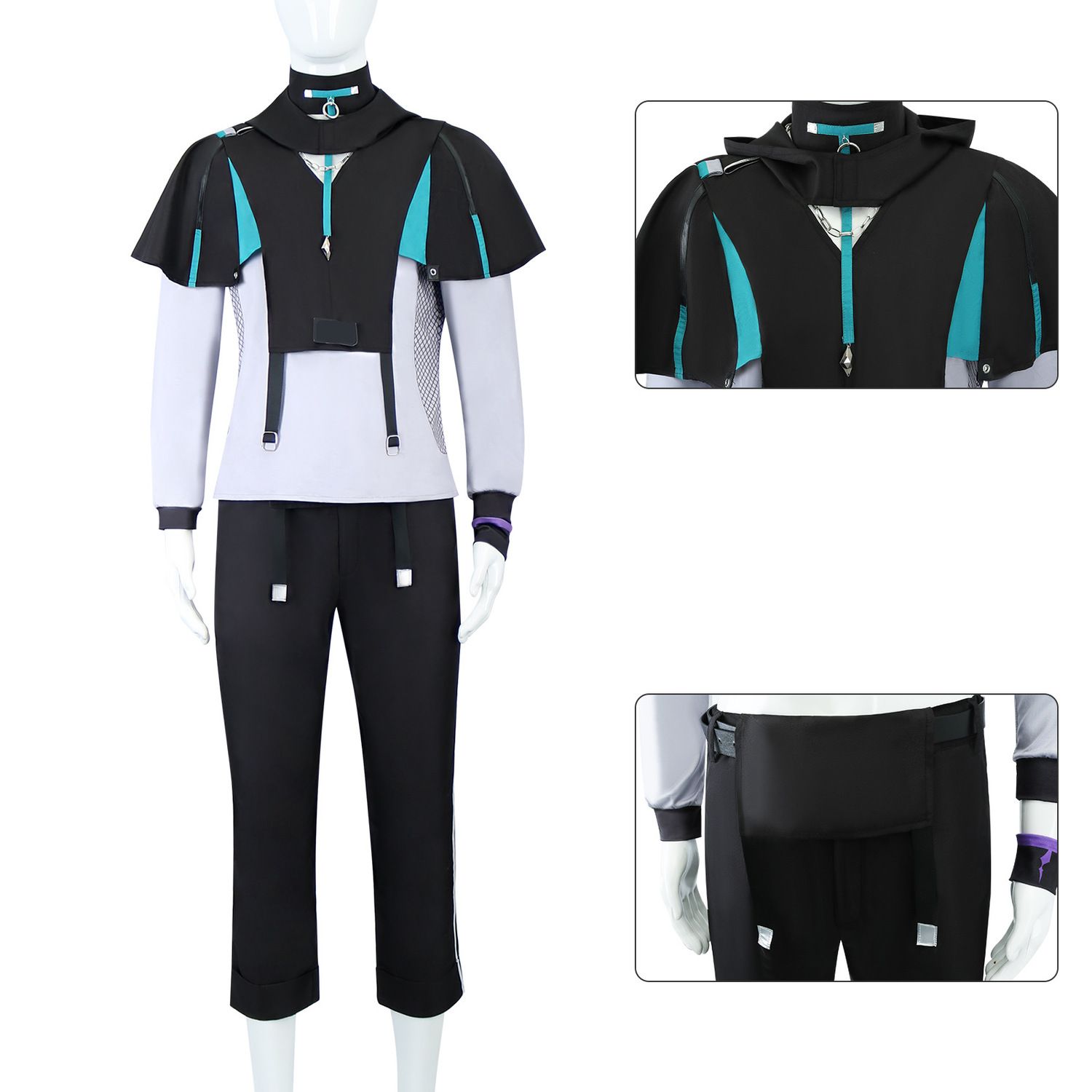 Halloween XIAO Costumes Game G - Anime Cosplay Outfits Male recension och pris