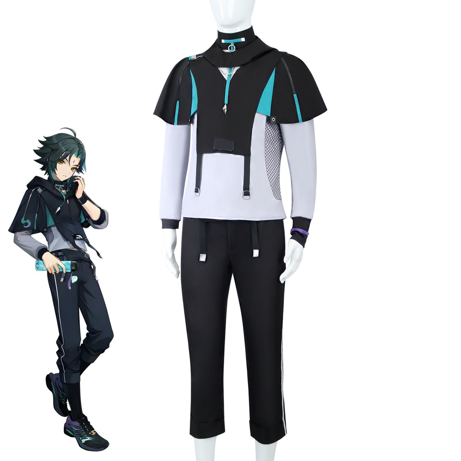 Halloween XIAO Costumes Game G - Anime Cosplay Outfits Male recension och pris