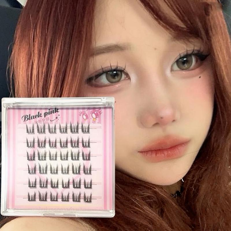 6 Rows Diy Segmented False Eye - Anime Cosplay Thick recension och pris