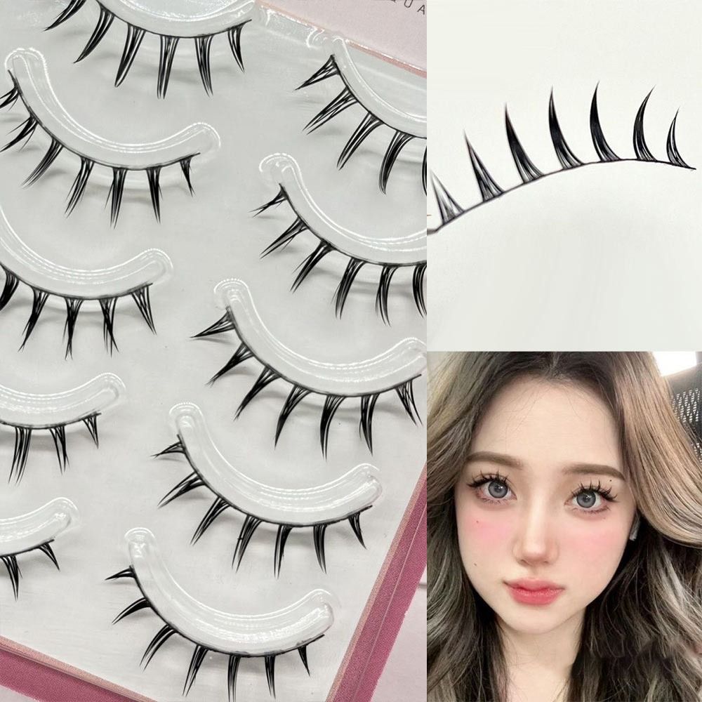 Faux Mink False Eyelashes 5 Pa - Anime Cosplay Thick recension och pris