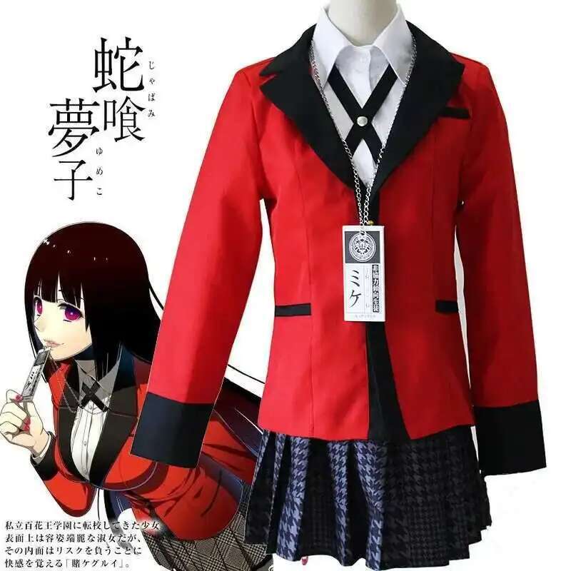 Anime Kakegurui Jabami Yumeko  - Anime Cosplay Kakegurui recension och pris