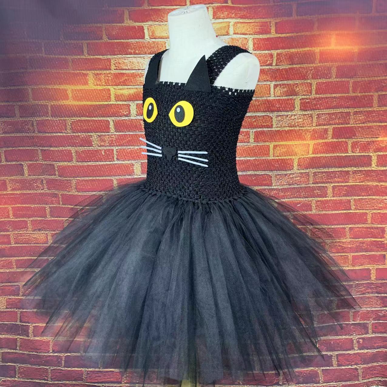 Girls Black Cat Tutu Dress Chi - Anime Cosplay Black Girl recension och pris