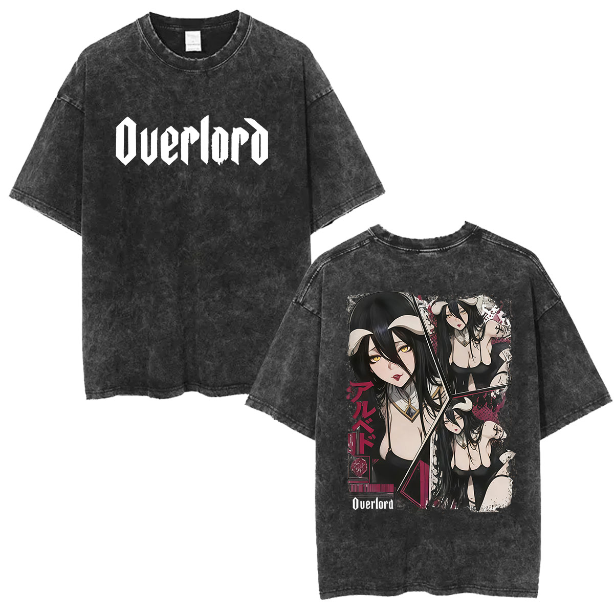 Vintage Washed Anime Overlord  - Anime Cosplay Albedo recension och pris