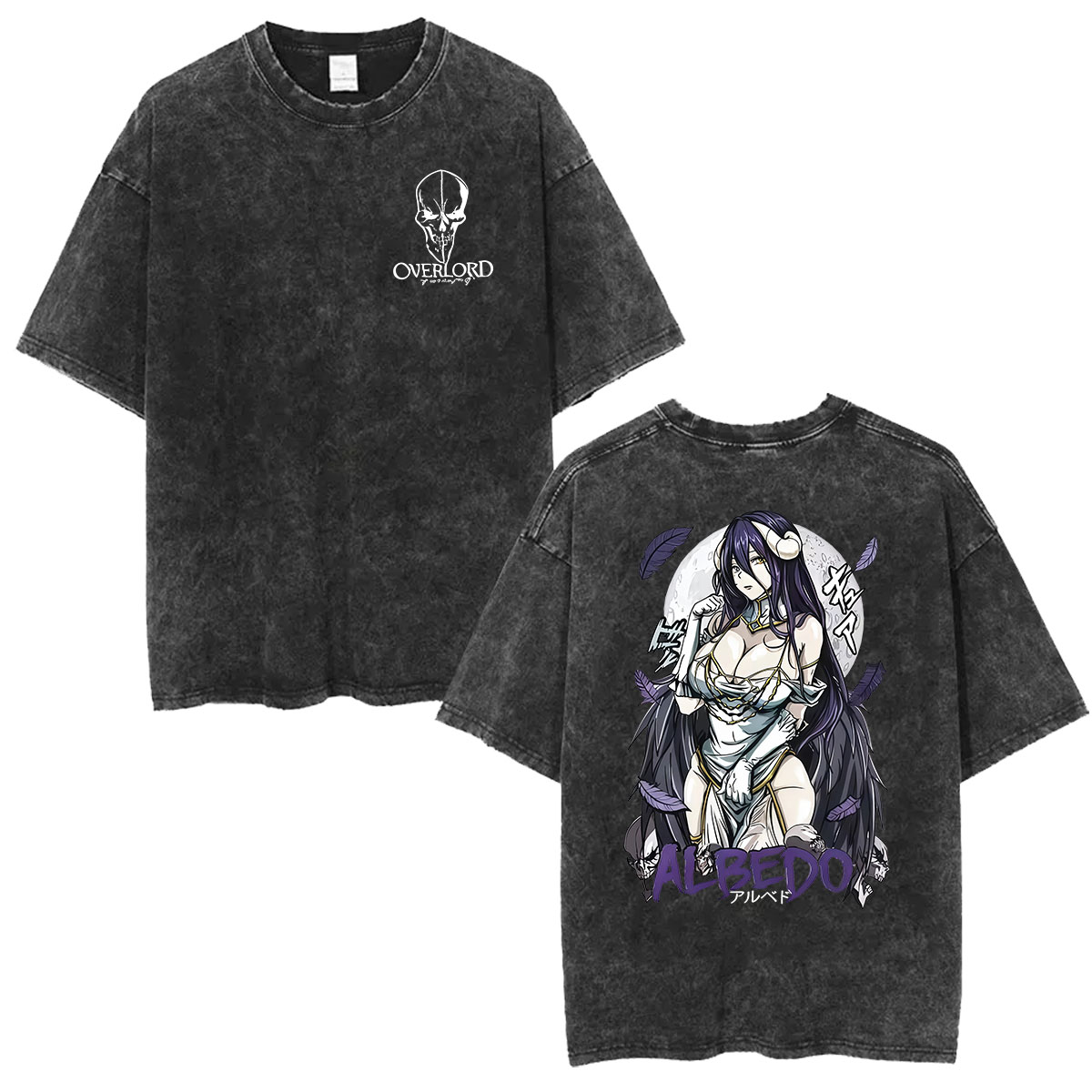 Vintage Washed Anime Overlord  - Anime Cosplay Albedo recension och pris