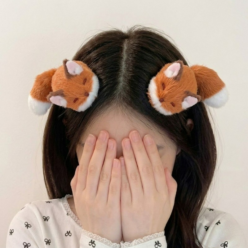 1/4pcs 3D Plush Hair Clip Cute - Anime Cosplay Korean Girl recension och pris