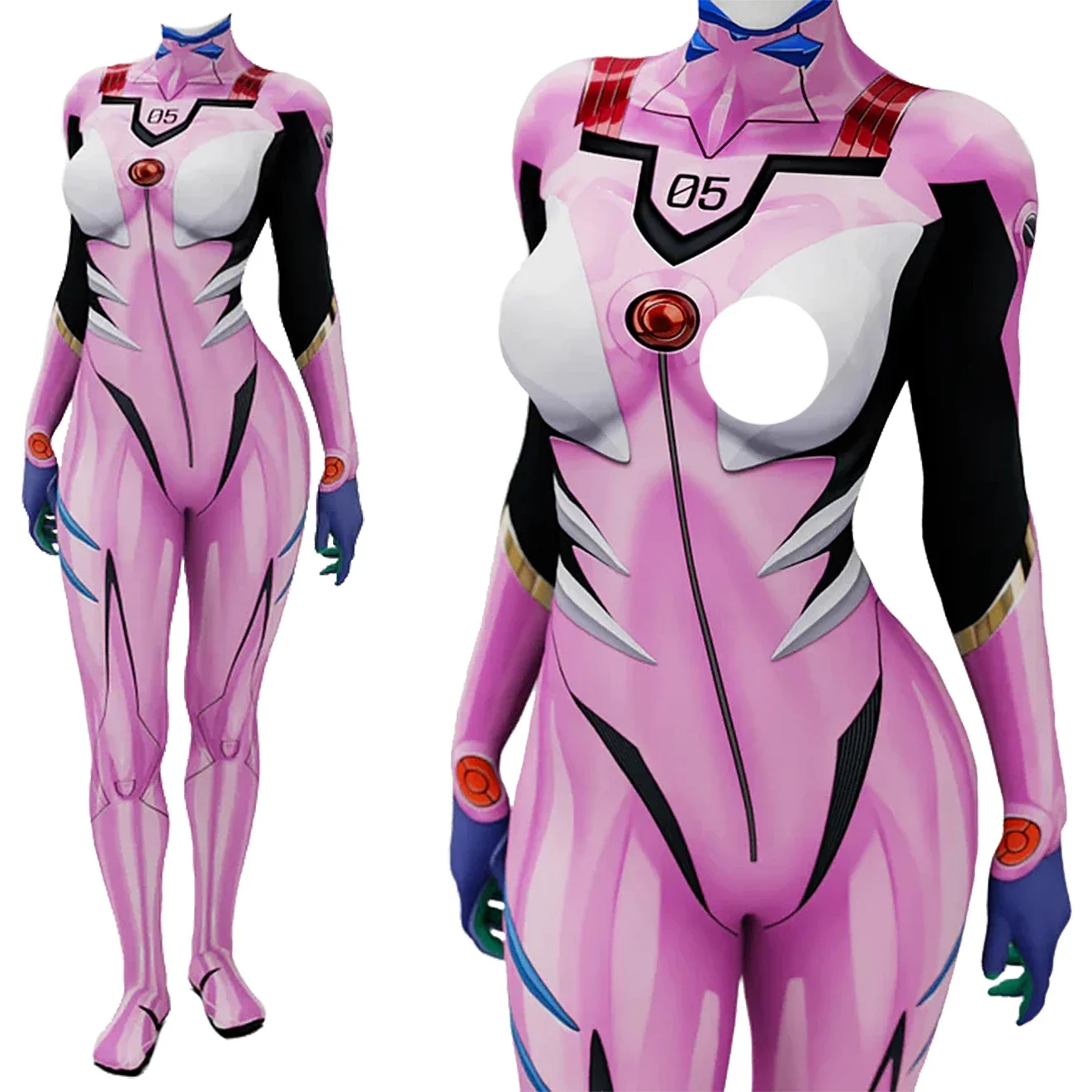 Anime EVA 05 Makinami Cosplay  - Anime Cosplay Bodysuit recension och pris