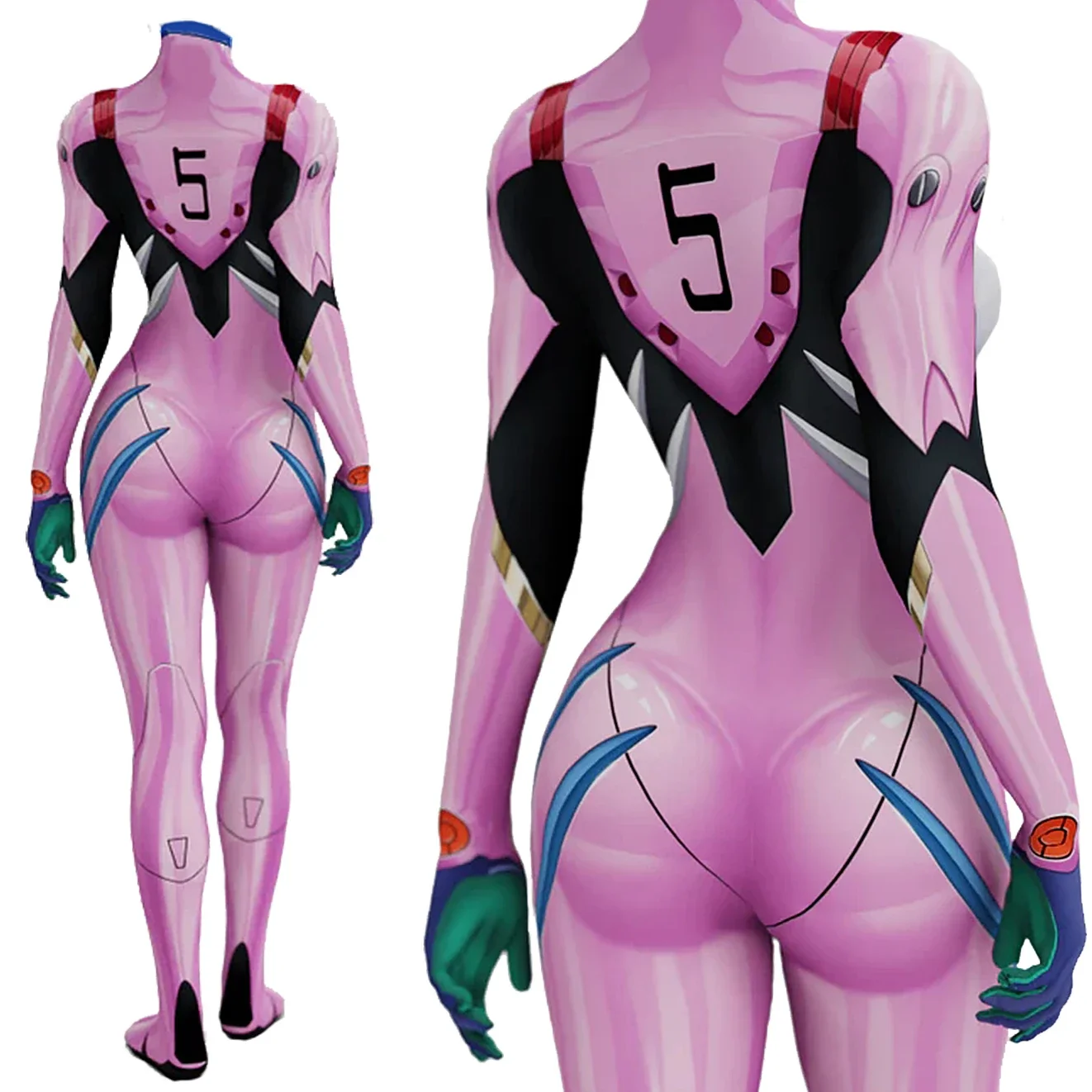 Anime EVA 05 Makinami Cosplay  - Anime Cosplay Bodysuit recension och pris