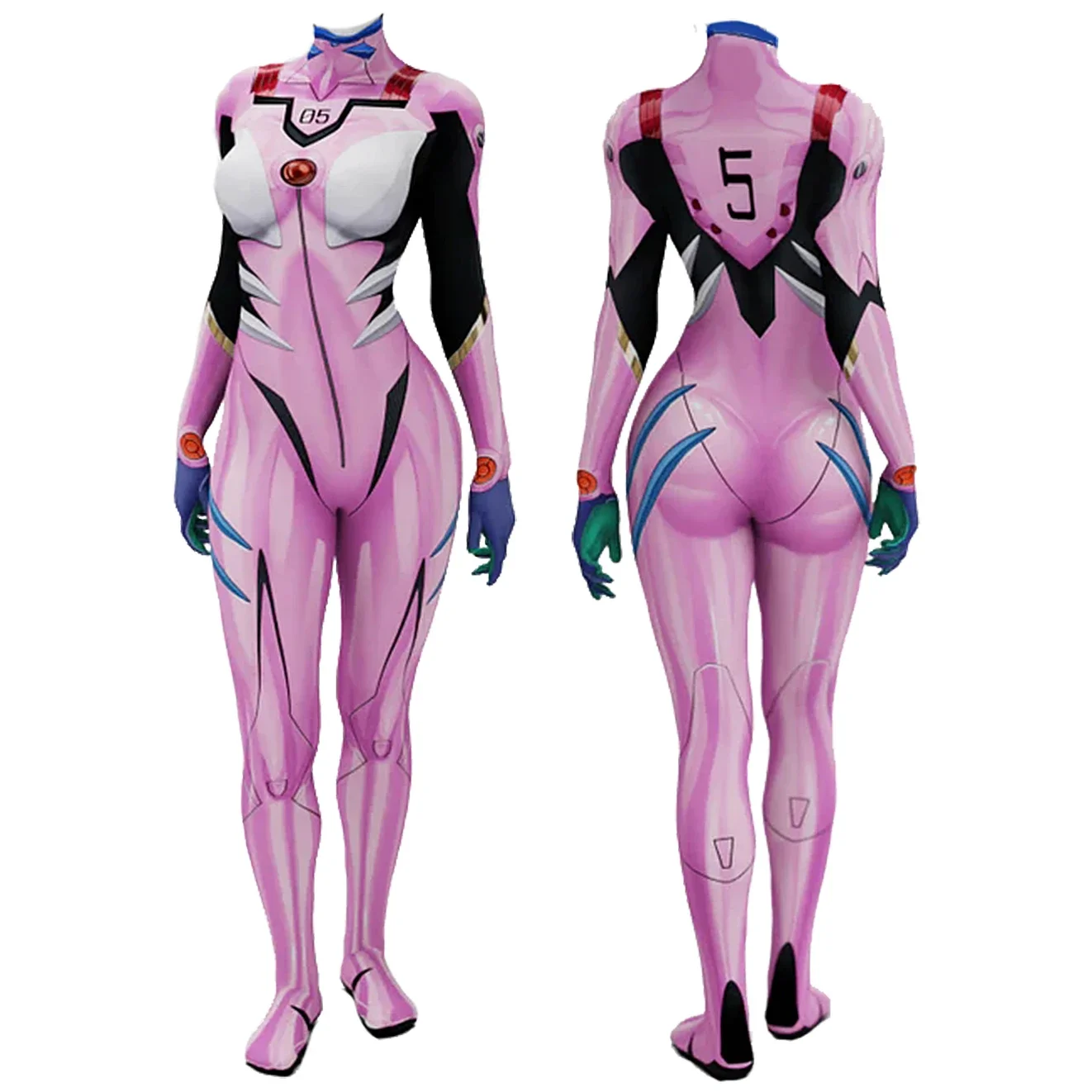 Anime EVA 05 Makinami Cosplay  - Anime Cosplay Bodysuit recension och pris