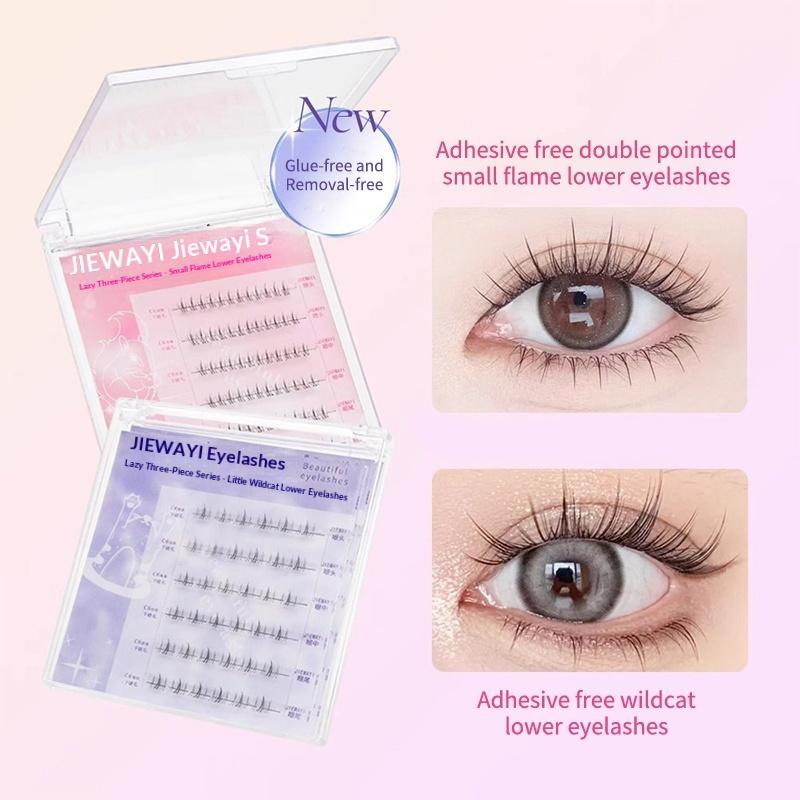 6 Rows Diy Segmented False Eye - Anime Cosplay Thick recension och pris