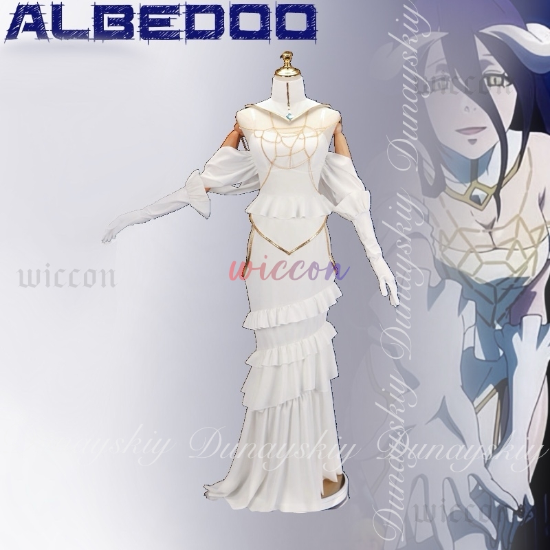 Overlord Albedo Cosplay White  - Anime Cosplay Albedo recension och pris