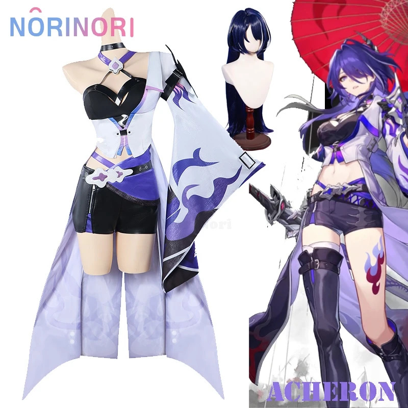 2025 Acheron Costume Wig Game  - Anime Cosplay Event 2025 recension och pris