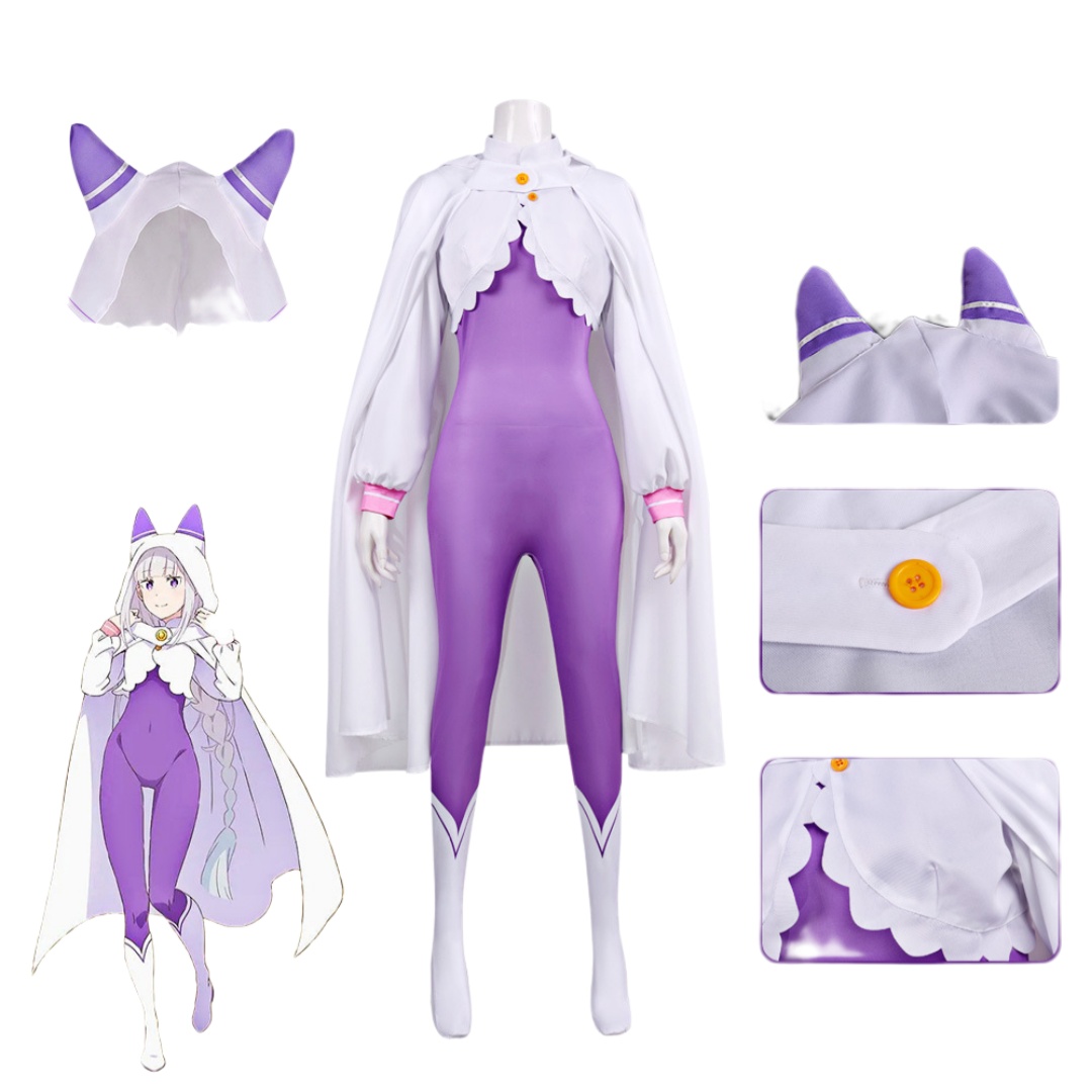 Re Zero Emilia Cosplay Costume - Anime Cosplay Re Zero recension och pris