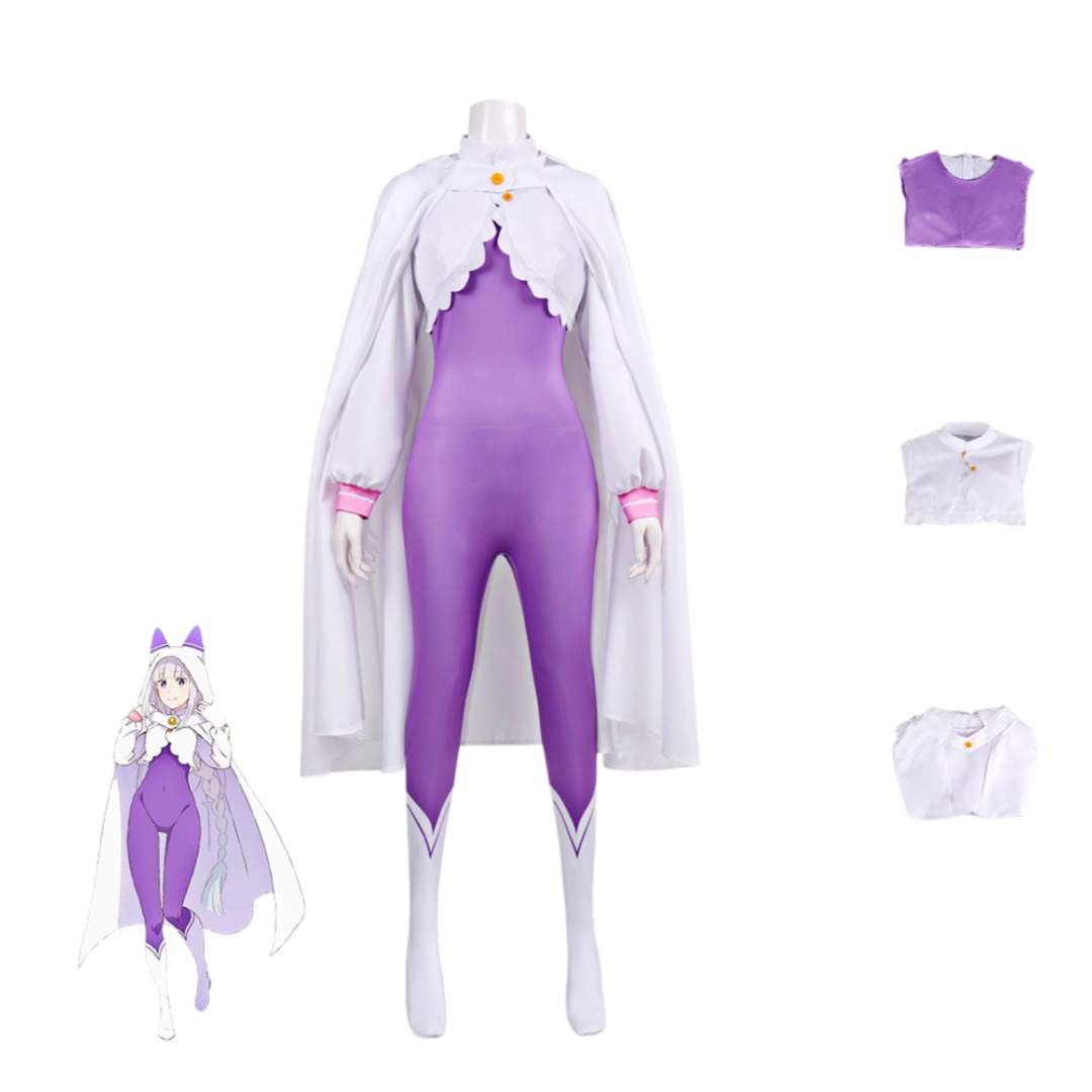 Re Zero Emilia Cosplay Costume - Anime Cosplay Re Zero recension och pris