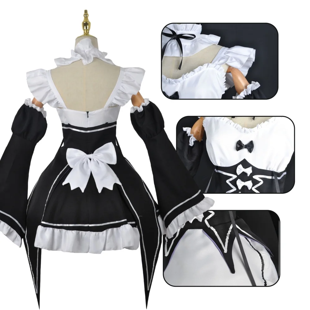 Anime Ram Rem Maid Cosplay Re  - Anime Cosplay Re Zero recension och pris