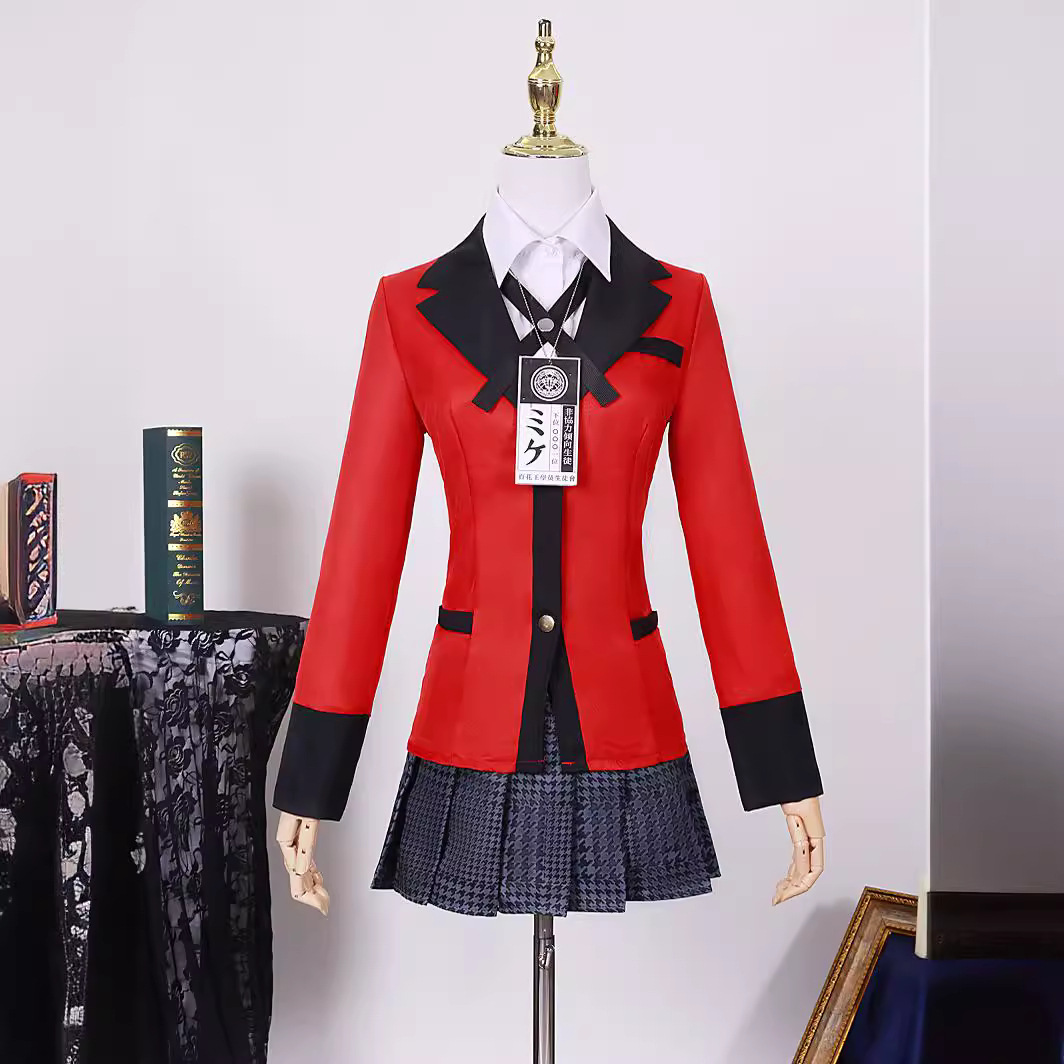Kakegurui Cosplay Costume Yume - Anime Cosplay Kakegurui recension och pris