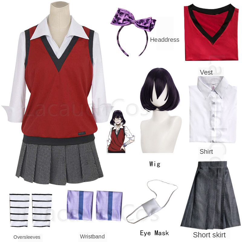 Jabami Yumeko Cosplay Compulsi - Anime Cosplay Kakegurui recension och pris