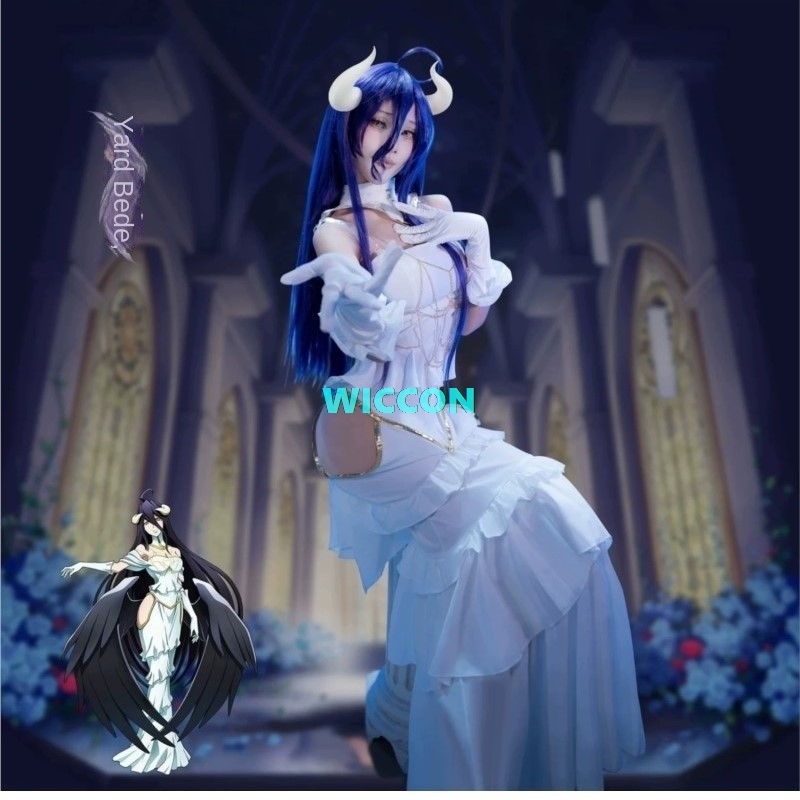 IN STOCK Albedo Costume Wig Wo - Anime Cosplay Albedo recension och pris